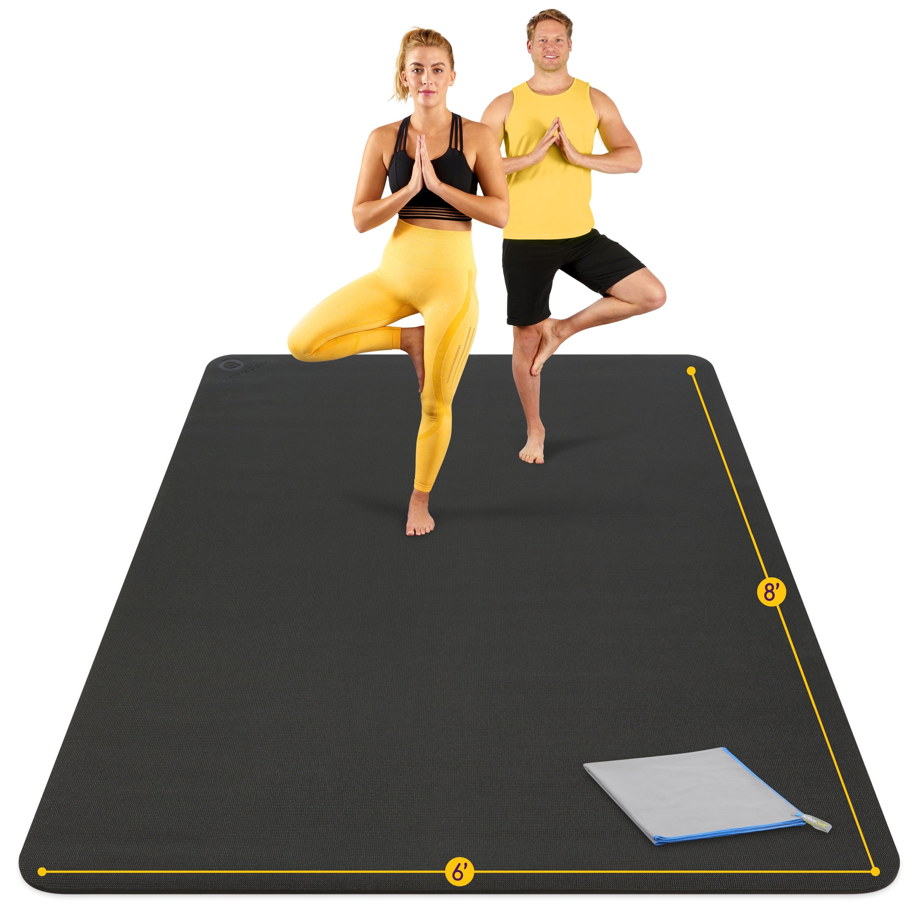 ActiveGear Large Yoga Mat 6 x 6 ft - 8mm Extra India